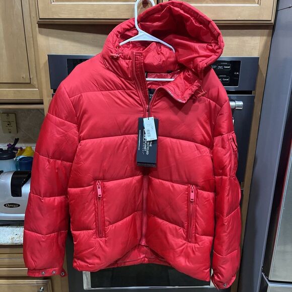 Other - NEW THE RECYCLED PLANET MEN'S WATER RESISTANT PUFFER RED DOWN JACKET SIZE M $349